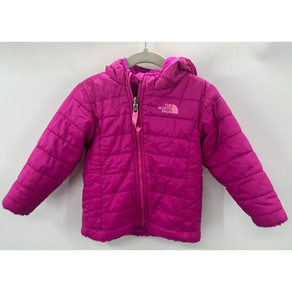The North Face Infant Reversible Mossbud Swirl Jacket Pink Plum 12-18 Months